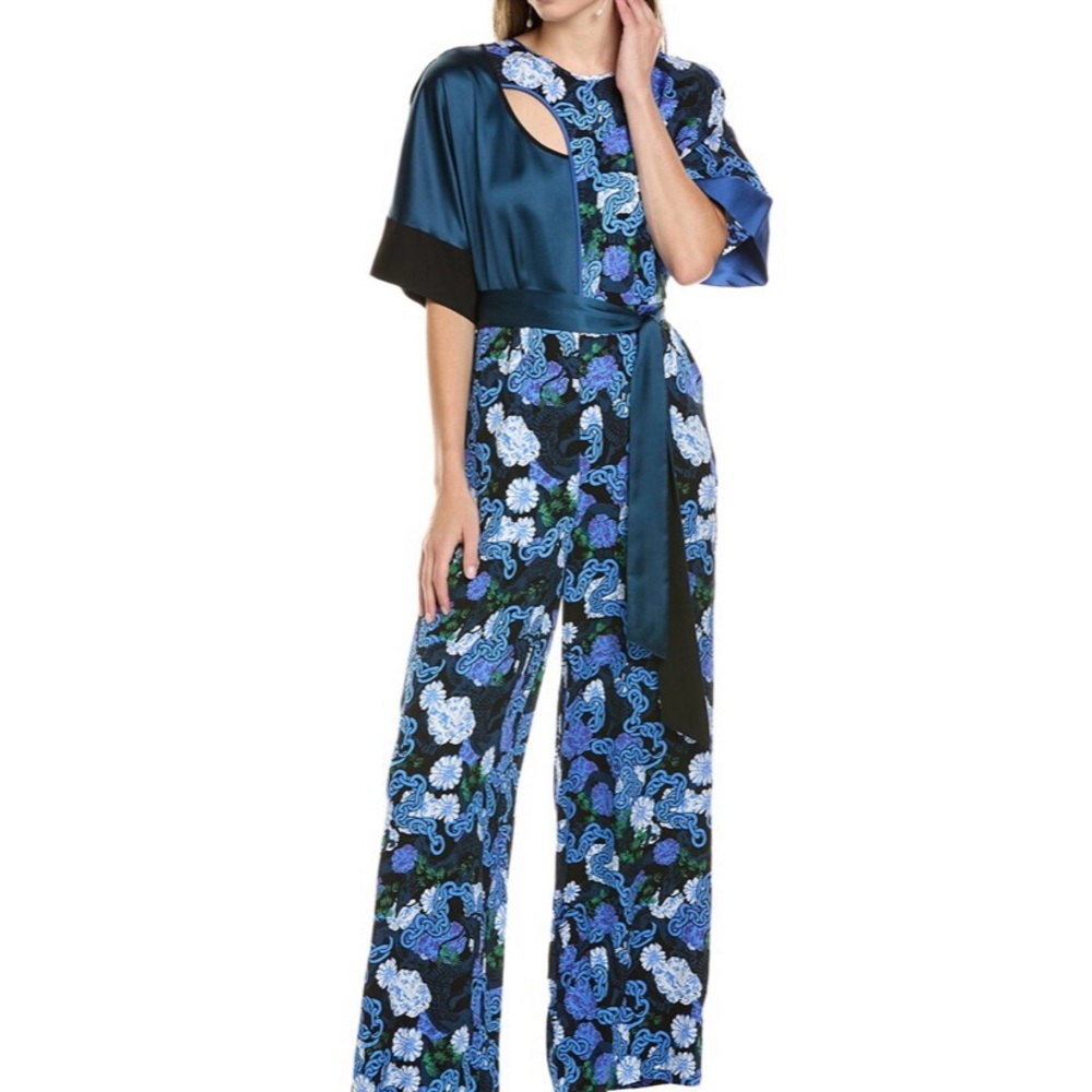 DVF Diane Von Furstenberg Marie Rose Jumpsuit NWT